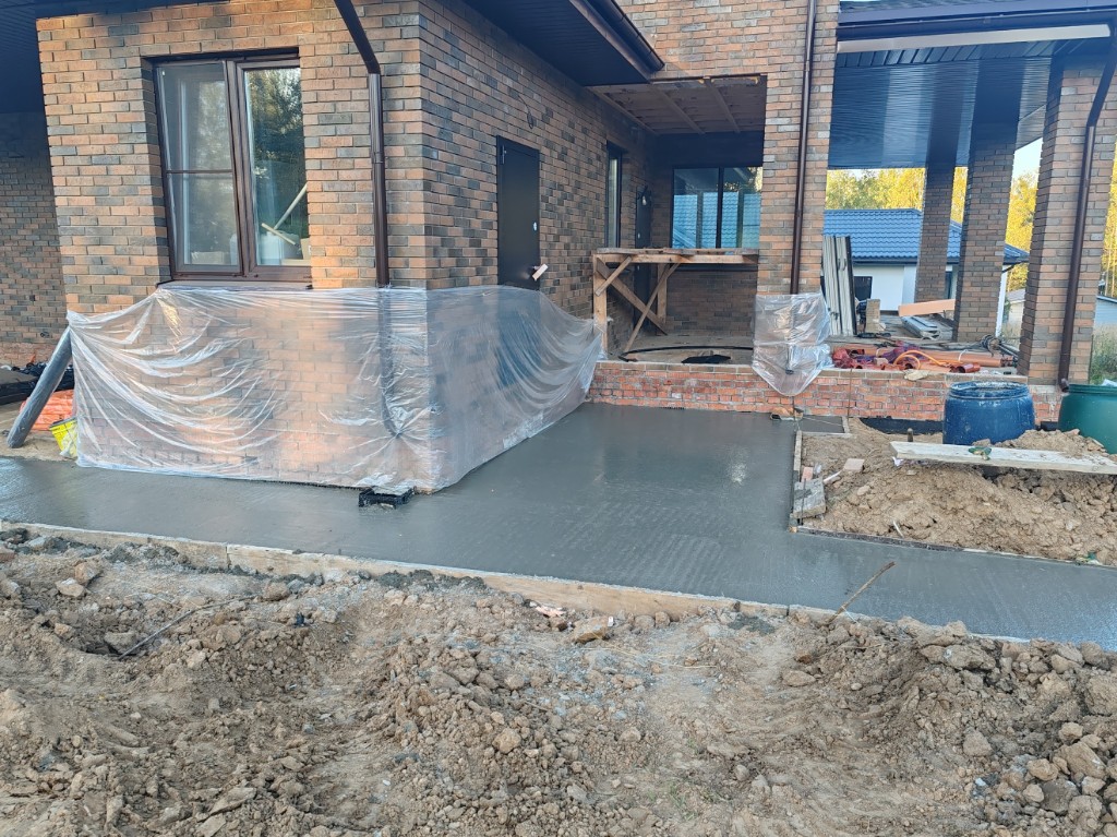 Комплексный монтаж (дренаж, ливневка, отмостка), д. Михнево