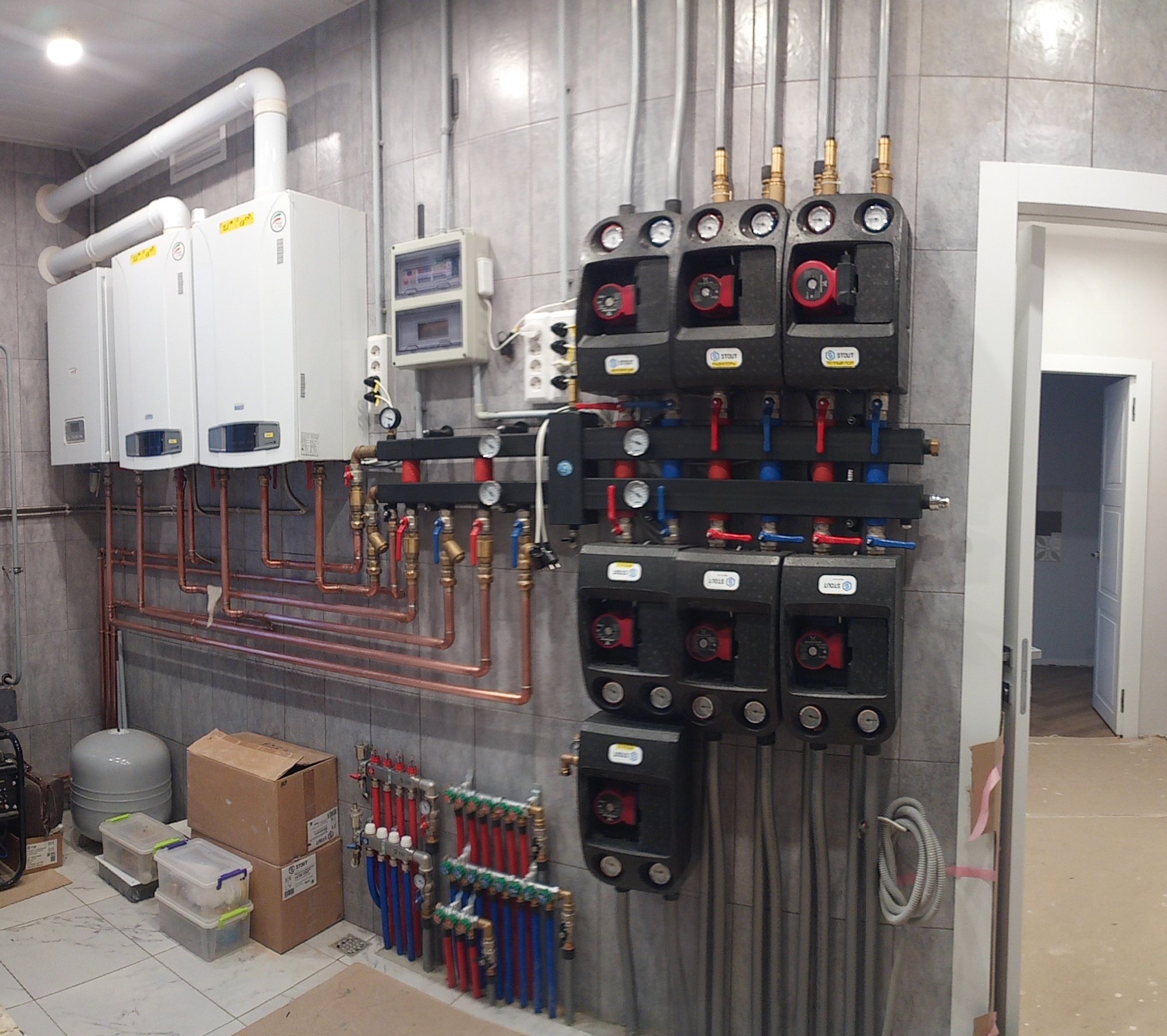 Монтаж отопления дом 290 кв.м, Тульская область